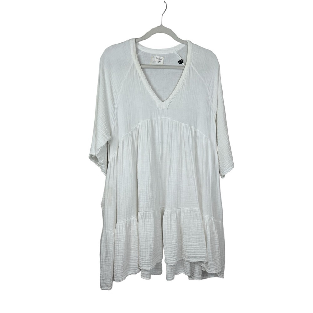 9seed Marbella White Ruffle Tier Dress